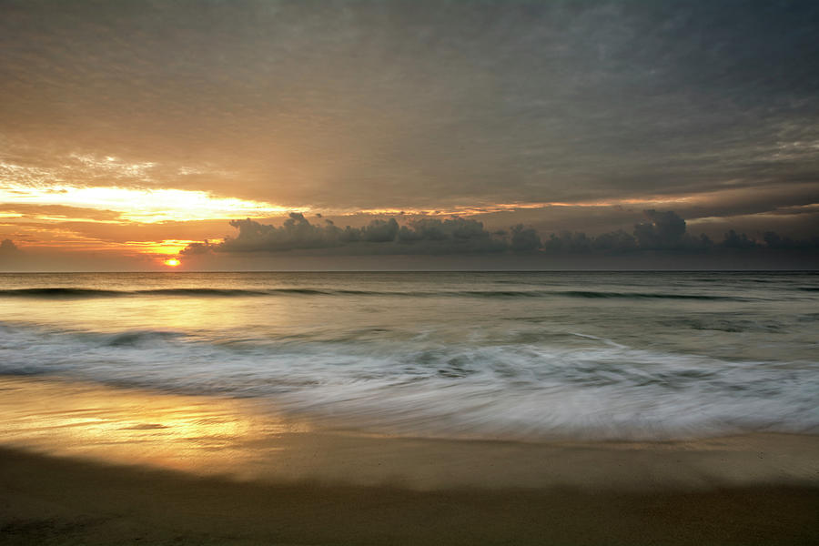 First Light On Carolina Beach Photograph by Greg and Chrystal Mimbs
