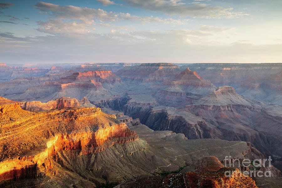 First light over Grand Canyon, Arizona, USA Photograph by Matteo Colombo