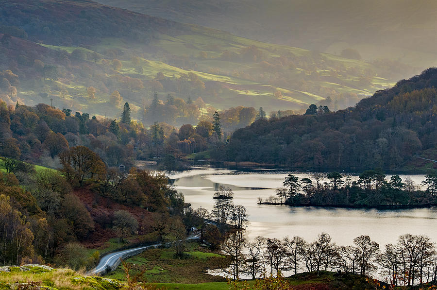 First light over Rydal Water in the Lake District Photograph by Neil Alexander Photography