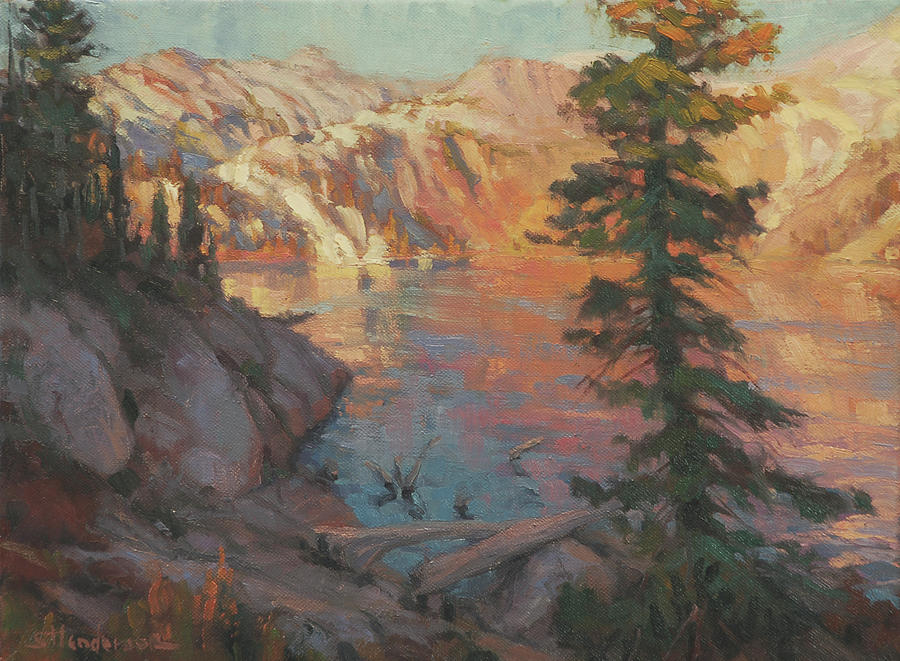 Nature Painting - First Light Wilderness by Steve Henderson