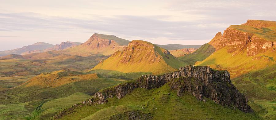 First Light Trotternish Panorama Photograph by Stephen Taylor