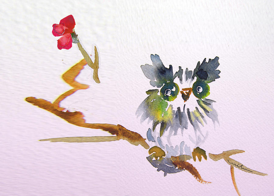 Bird Painting - First Love by Miki De Goodaboom