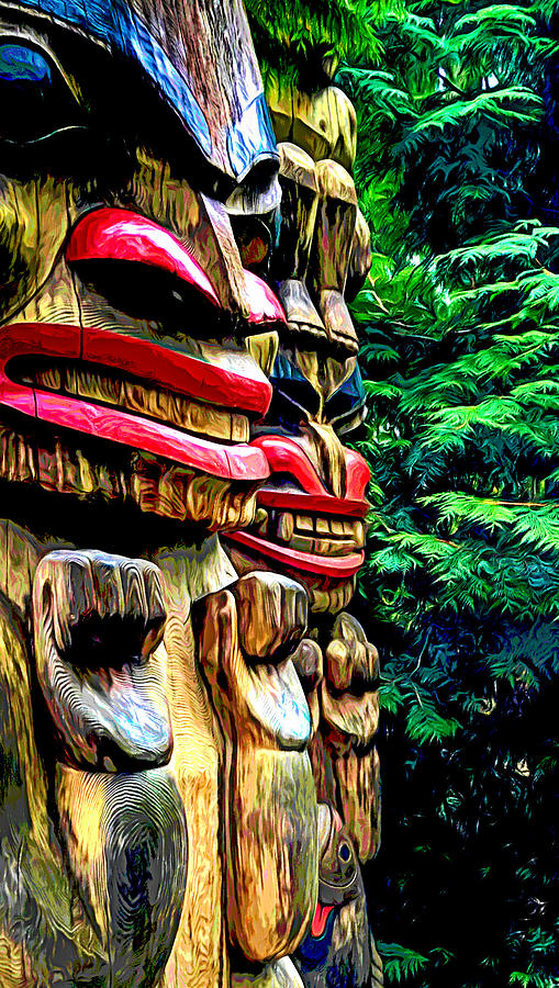 First Nations Totem Pole Photograph by Joseph Hollingsworth