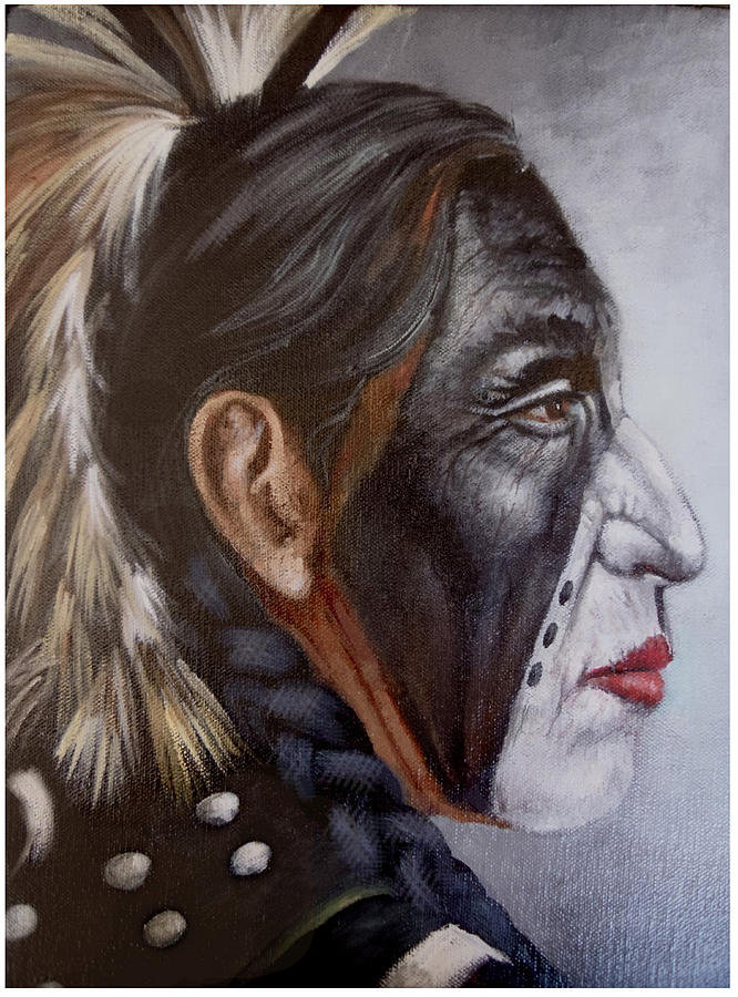 First People I Painting by Geraldine Arata