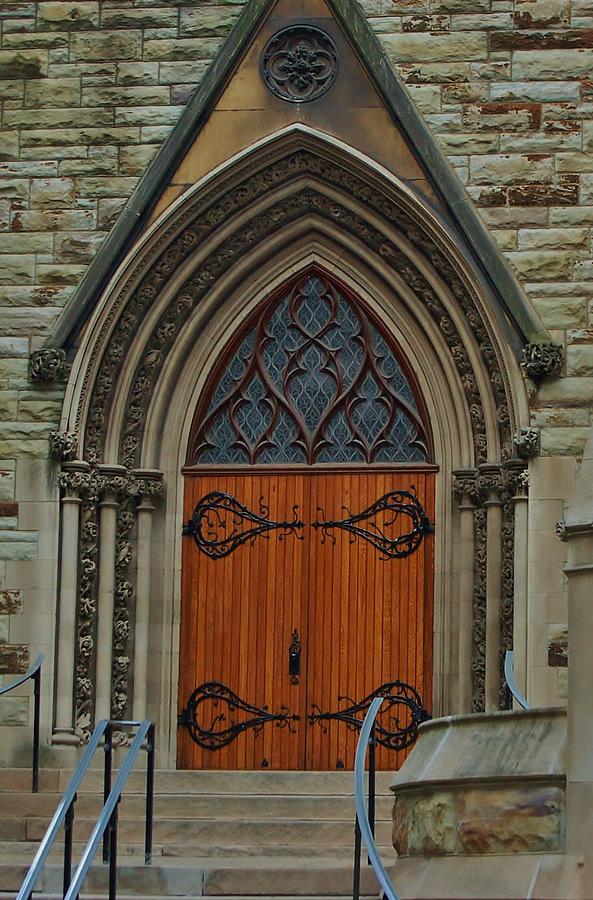 First Presbyterian Church Door Photograph by Christopher James
