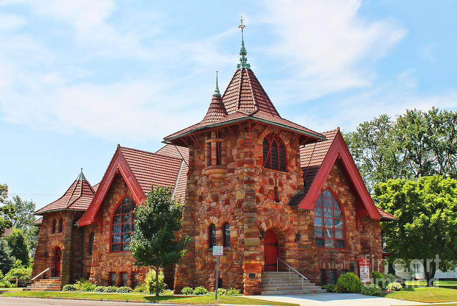 First Presbyterian Church in Napoleon Ohio Photograph by Jack Schultz