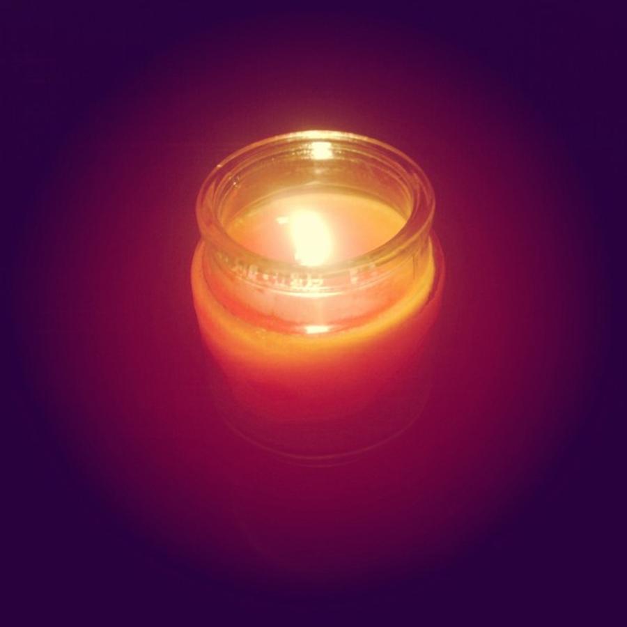Candle Photograph - First Pumpkin Spice Candle.. by Alicia Nuccilli