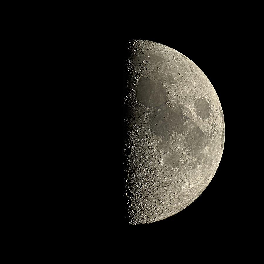 First Quarter Moon Photograph by Eckhard Slawik