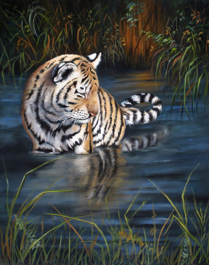 First Reflection Painting by Mary McCullah