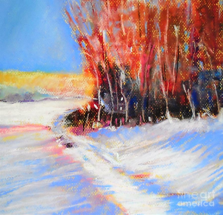 First Snow Pastel by Angela Cartner