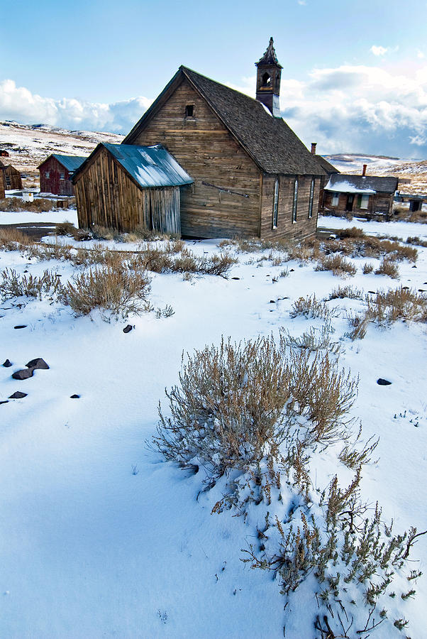 Winter Photograph - First Snow  Bodie by Norman Andrus