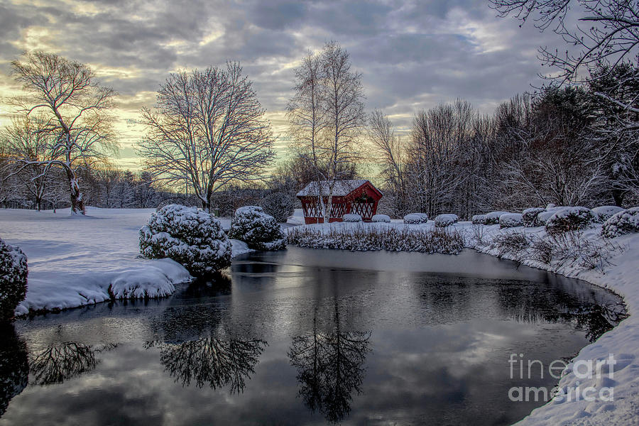 Winter Photograph - First Snow by Diana Nault Winter Photograph - First Snow by Diana Nault