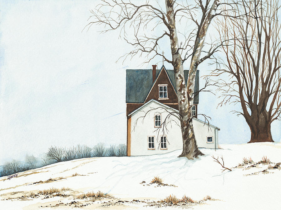 Washington Painting - First Snow by Linda Hoover Washington Painting - First Snow by Linda Hoover