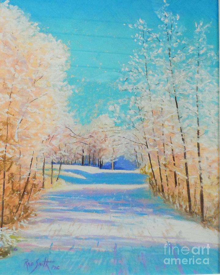 First Snowfall #2 Pastel by Rae  Smith PAC