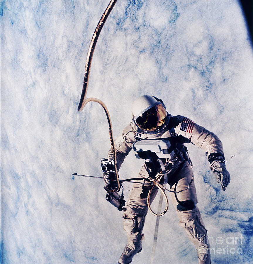First Spacewalk Photograph by Nasa