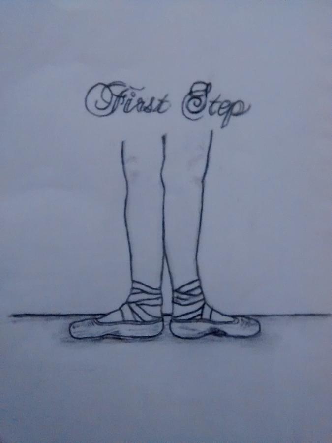 First Step Drawing by Bella Mine - Fine Art America