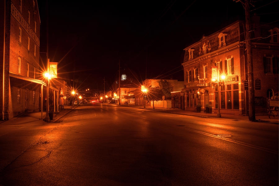 Wine Photograph - First Street Nocturne by William Fields