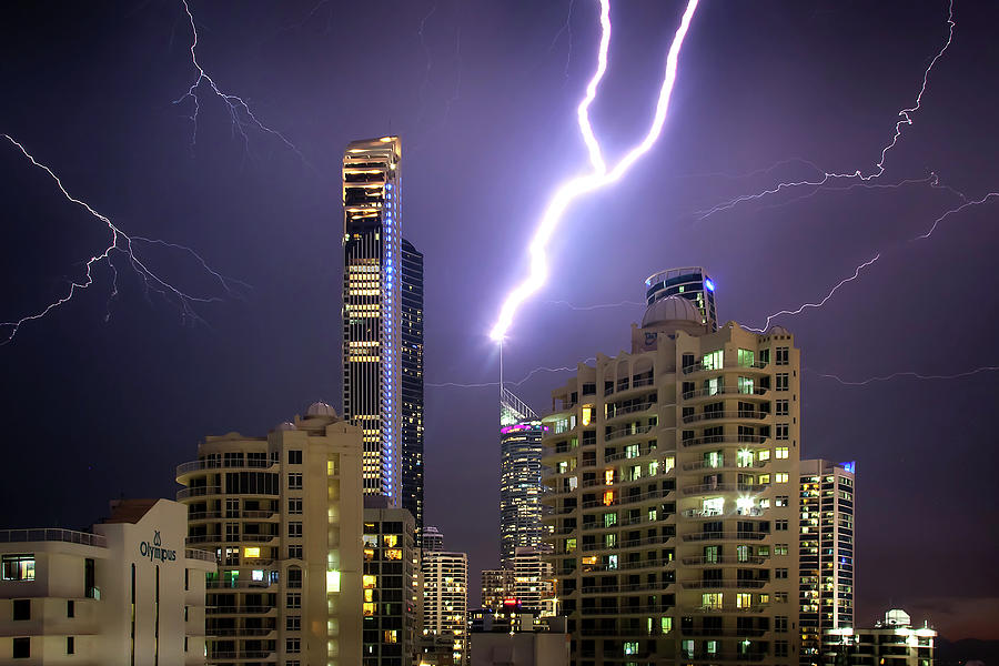 Skyscraper Photograph - First Strike by Az Jackson