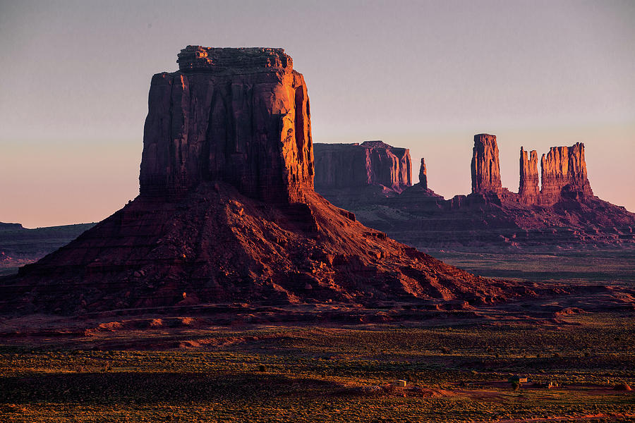 First Sun Rays in Monument Valley Photograph by Levin Rodriguez