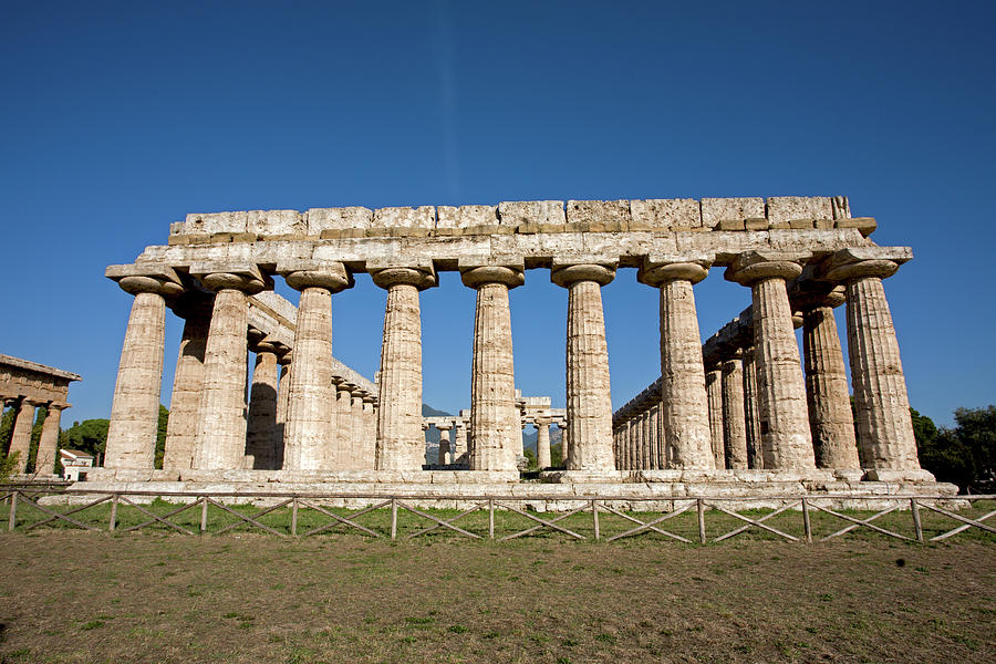 First Temple of Hera or Basilica in Paestum Photograph by Aivar Mikko
