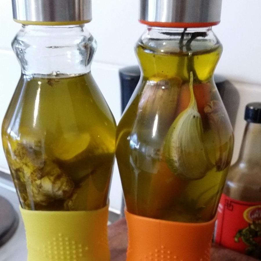 Yummy Photograph - First Two Flavoured Olive Oils Done by Jaynie Lea