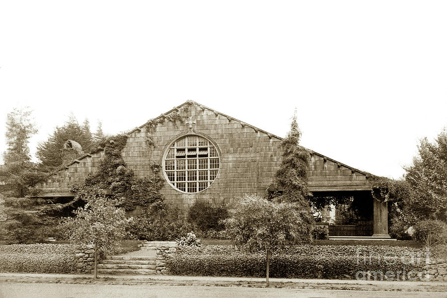 Church Photograph -  First Unitarian Church Berkeley CA Circa 1905 by Monterey County Historical Society
