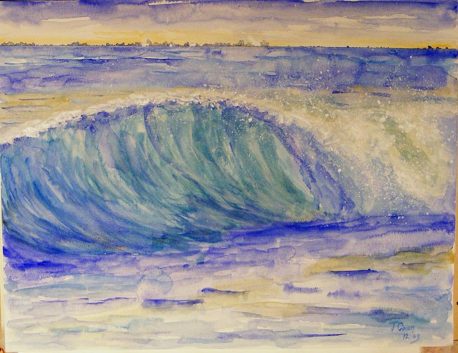 Wave Painting - First wave by Ciocan Tudor-cosmin