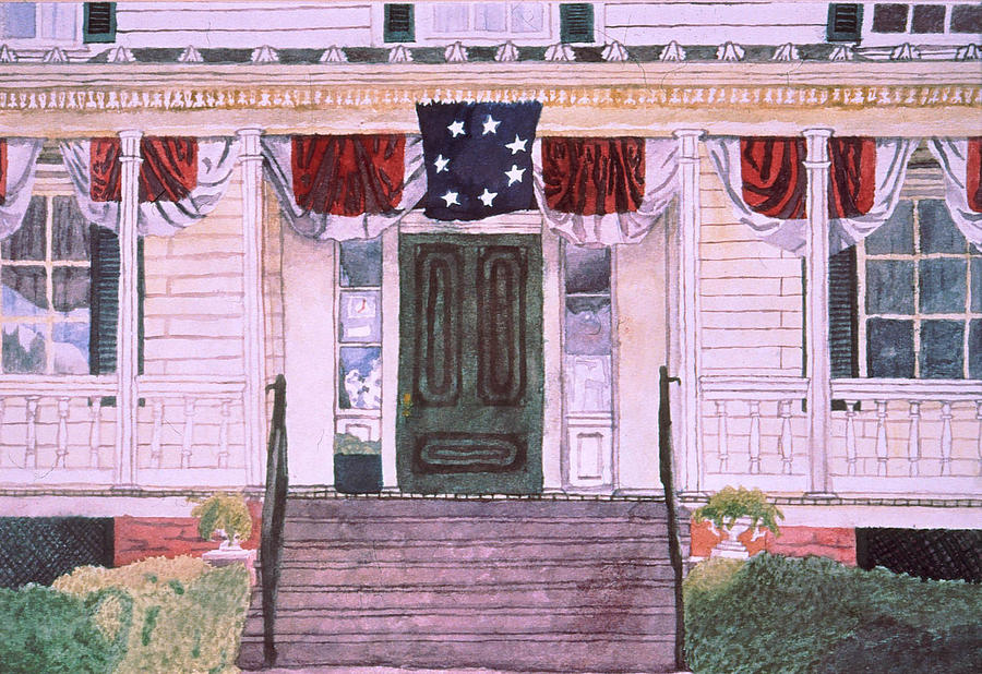 White House Painting - First White House of the Confederacy by Beth Parrish