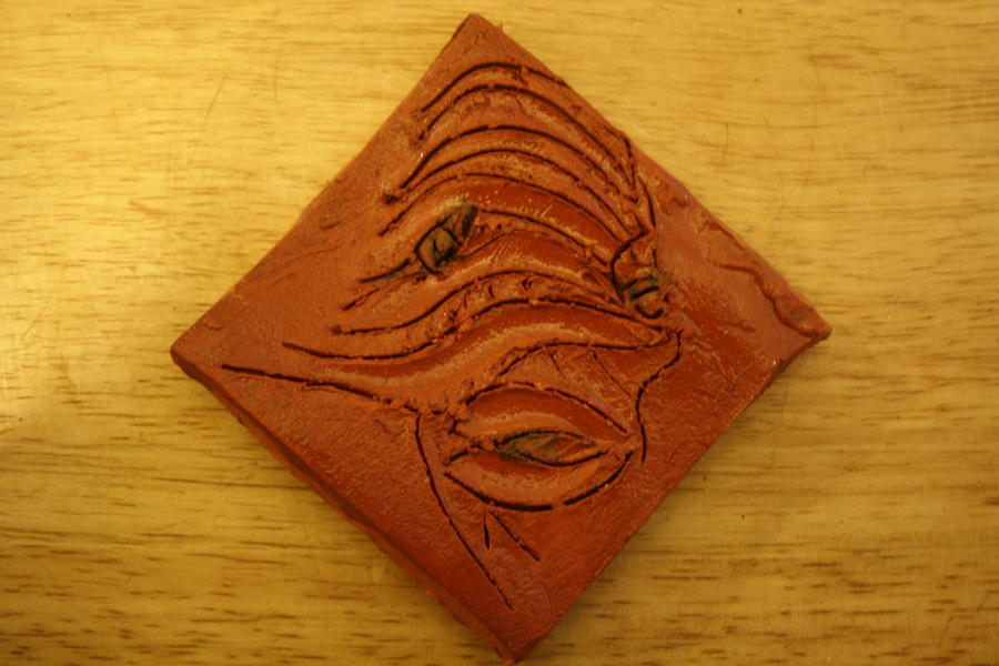 Fish - tile Ceramic Art by Gloria Ssali