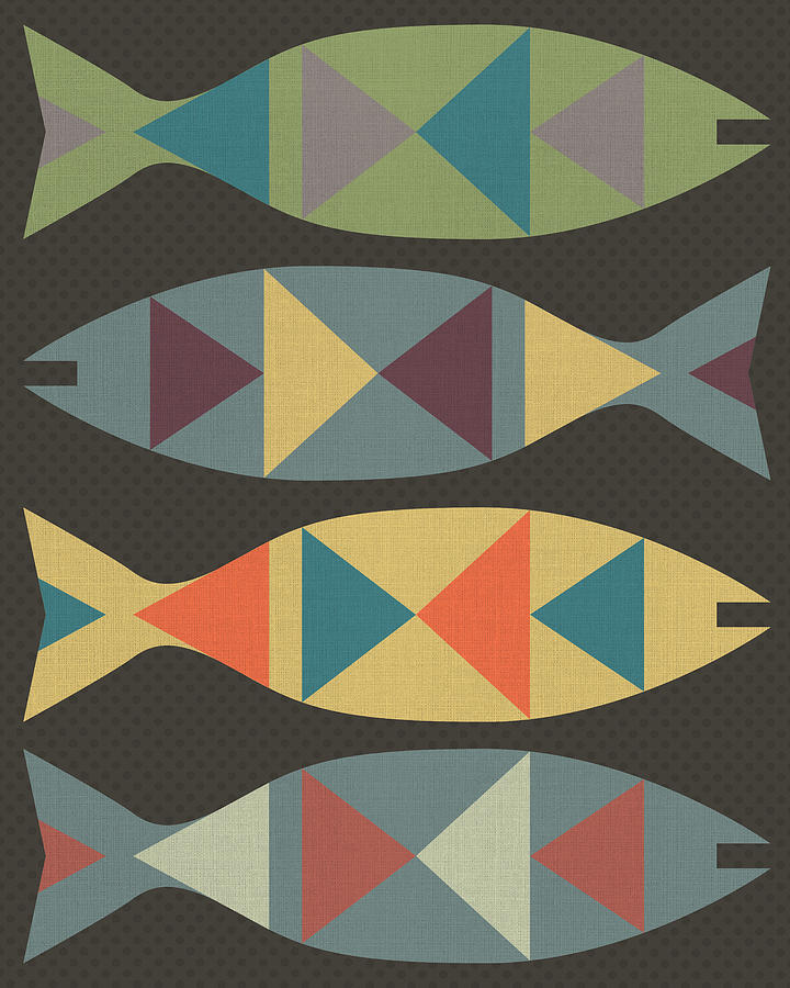 Abstract Digital Art - Fish - 1 by Finlay McNevin