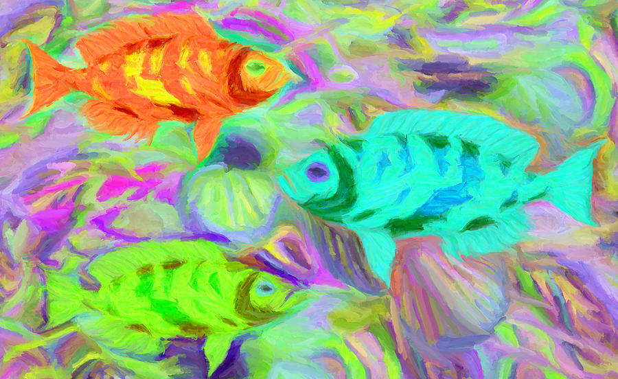 Fish 3 Digital Art by Caito Junqueira
