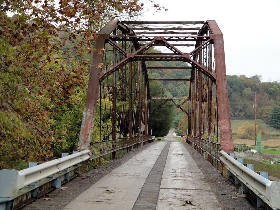 Fall Photograph - Fish Creek Bridge by Terry  Wiley