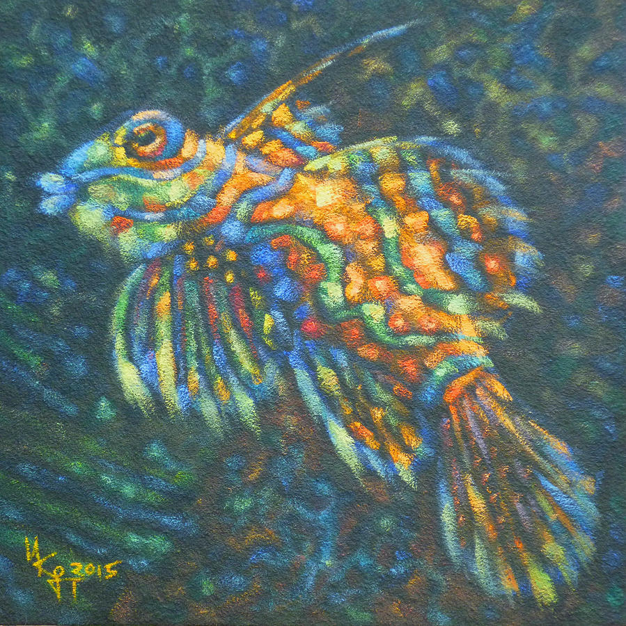 Fish Painting - Fish Day No.14 #1 by Ivan KRUTOYAROV