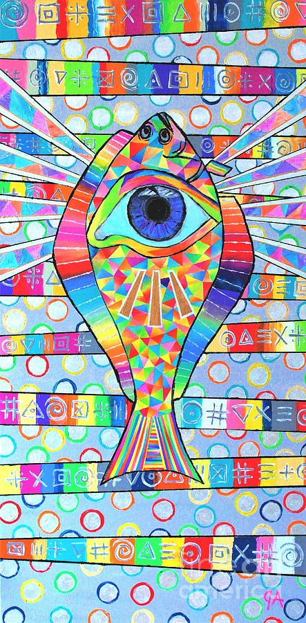 Fish Eye Painting by Jeremy Aiyadurai