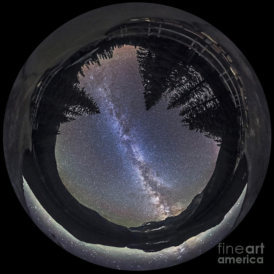 Fish-eye Lens Panorama Of Milky Way Photograph