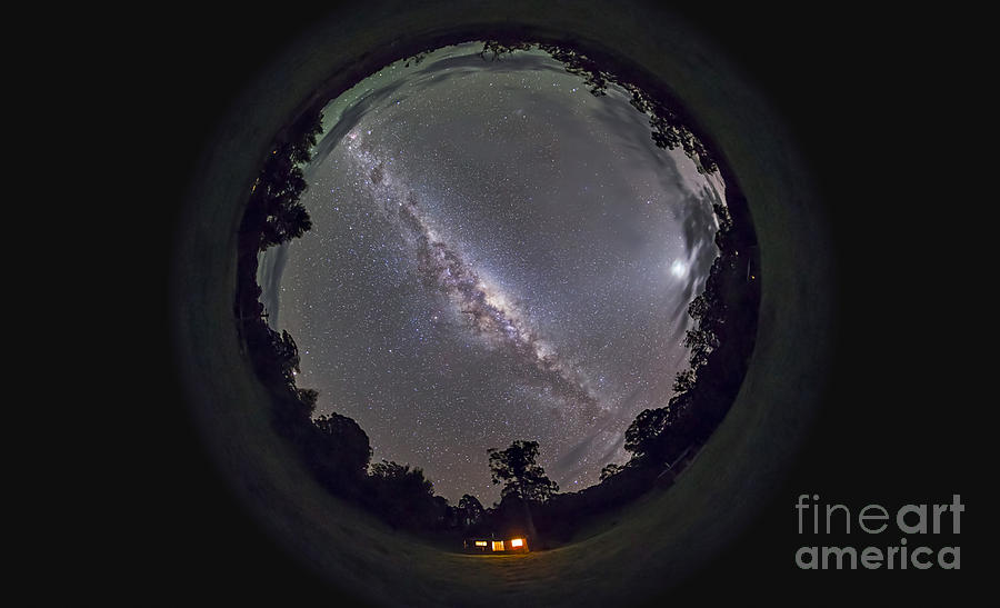 Fish-eye Panorama Of The Southern Night Photograph