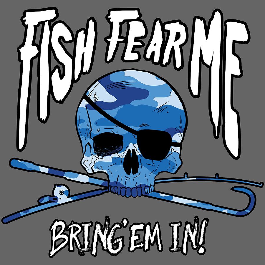 Fish Fear Me Digital Art by Kevin Putman