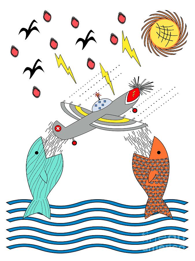 Fish Digital Art - Fish Food by Two Hivelys