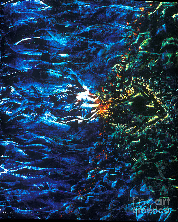 Fish Fossil - BGFFO Painting by Fr Bob Gilroy SJ