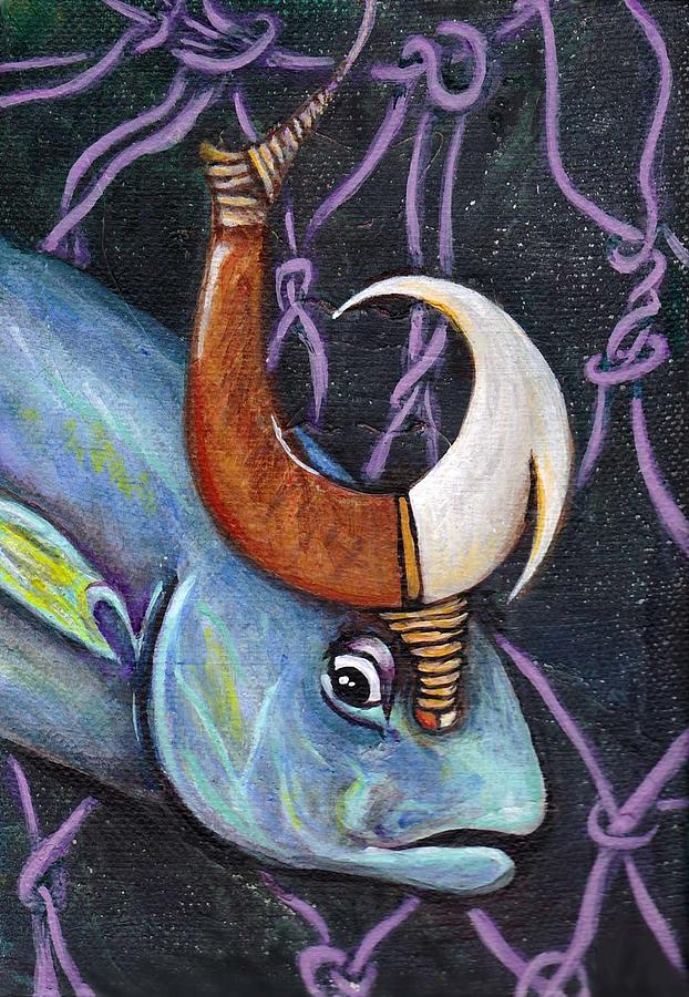 Hawaii Painting - Fish Hook by Kelly Morgan