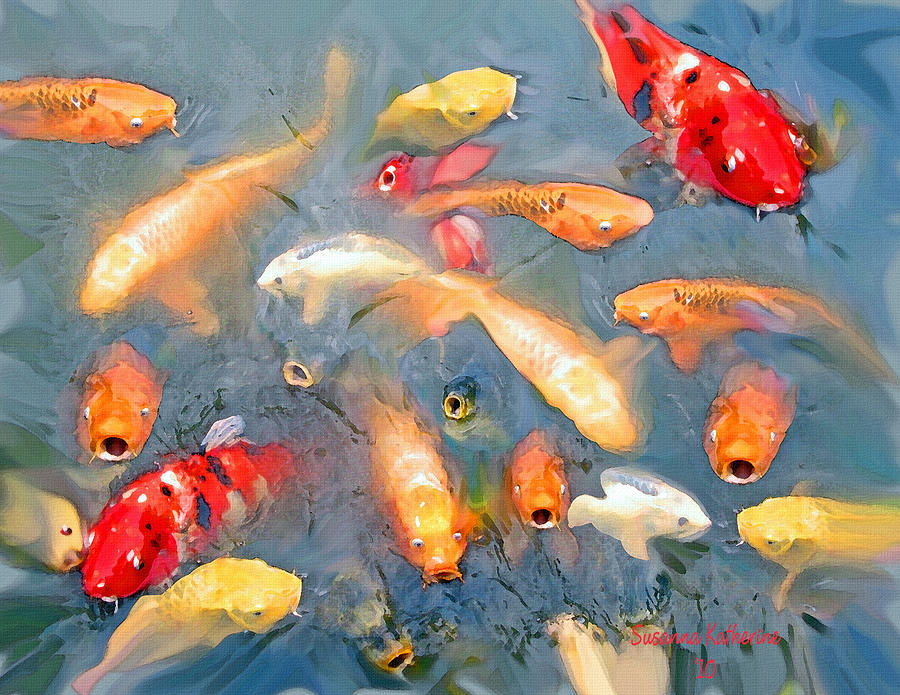 Fish In A Lake Painting by Susanna Katherine