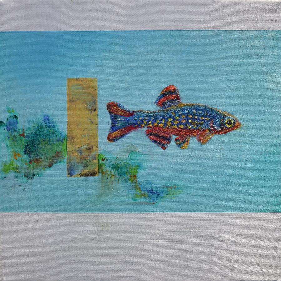 Fish in Space Painting by Eduard Meinema