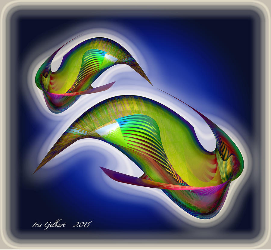 Fish Digital Art by Iris Gelbart