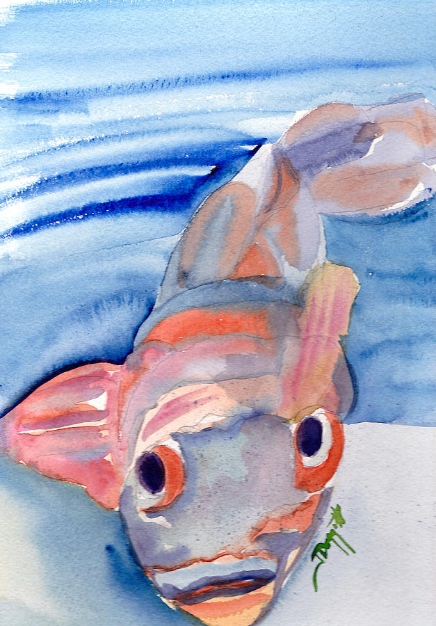 Fish Painting - Fish by Janet Doggett