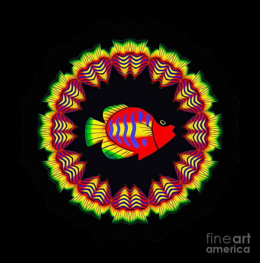 Fish Kaleidoscope by Kaye Menner Photograph by Kaye Menner
