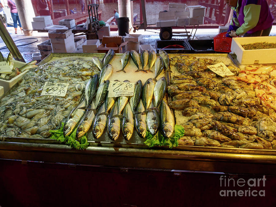 Fish Market in Venice Italy Photograph by Louise Heusinkveld