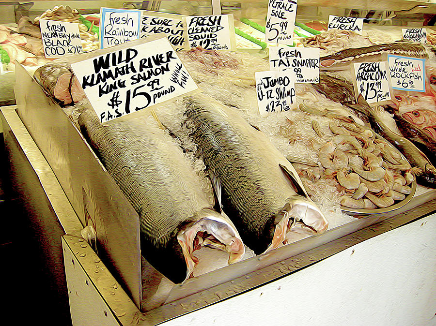 Fish Market Photograph by Linda Carruth