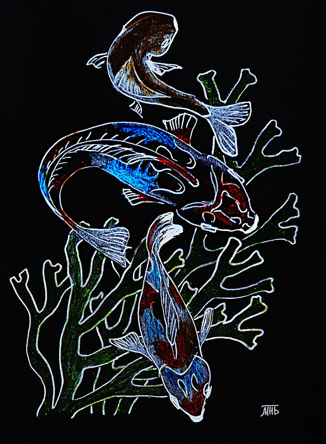 Fish Painting by Masha Batkova