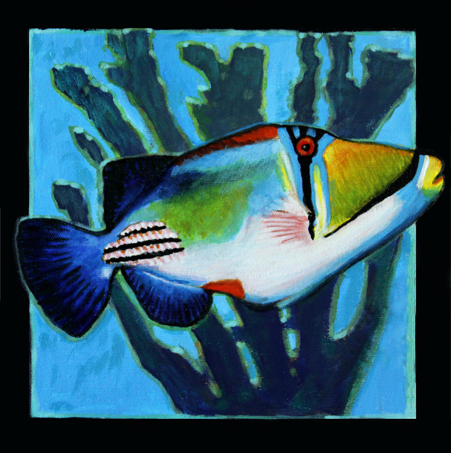 Fish Number Five Painting by John Lautermilch