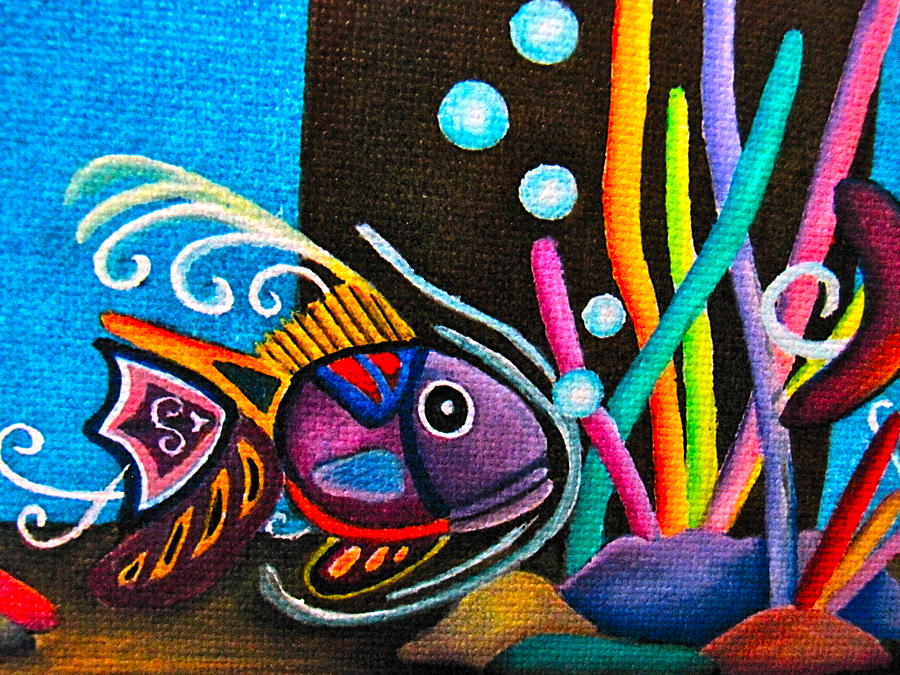 Fish on Parade Painting by Lori Miller